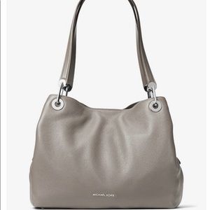 Michael Kors Large Leather grey purse
